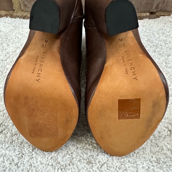 Givenchy Leather Open Toe Heeled Ankle Booties - Picture 3 of 11